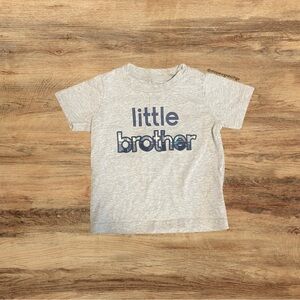 Child of Mine Carter’s Gray Little Brother T-Shirt 24M